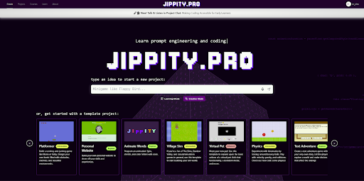 Jippity Homepage